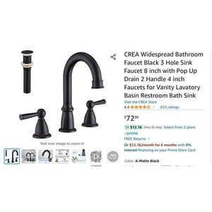 NEW in BOX - bathroom faucet for sink three holes 10 inch faucet rubbed bronze w